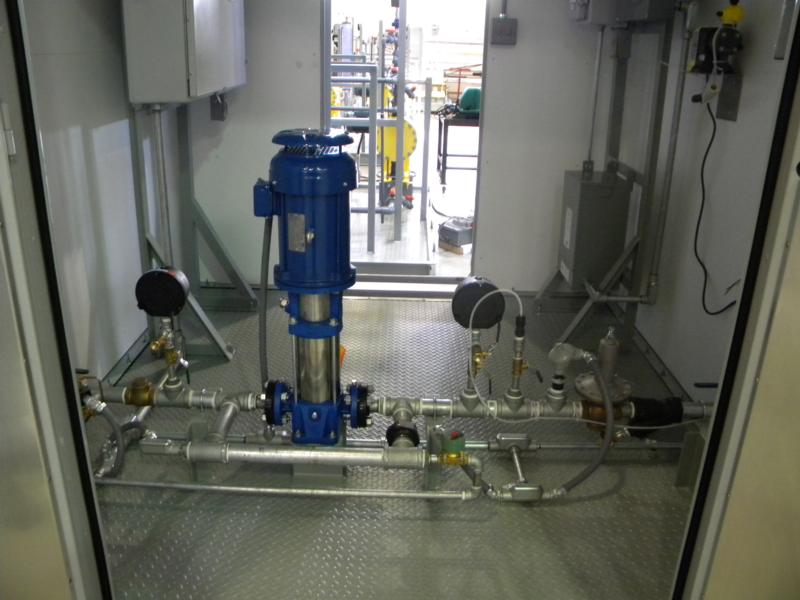 Dust Suppression Booster Pump inside Shelter House